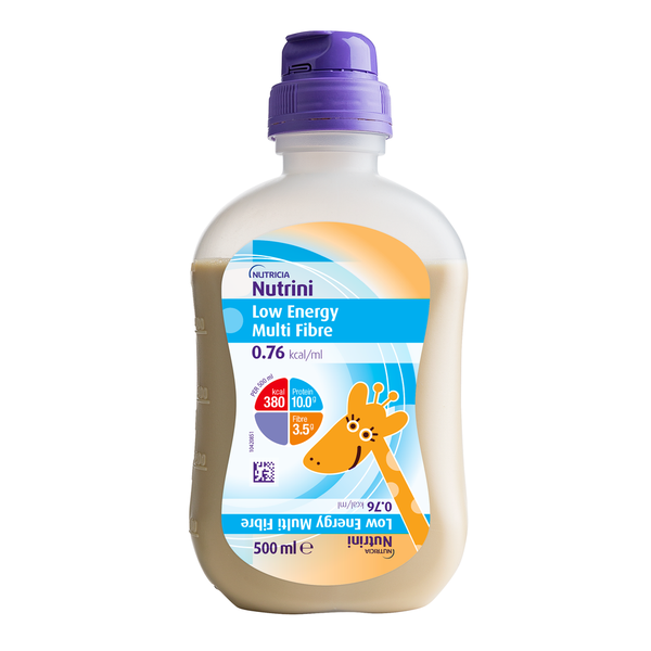 Nutricia Nutrini Low Energy Multi Fibre, 500mL Optri Bottle - Box of 12 (132188)