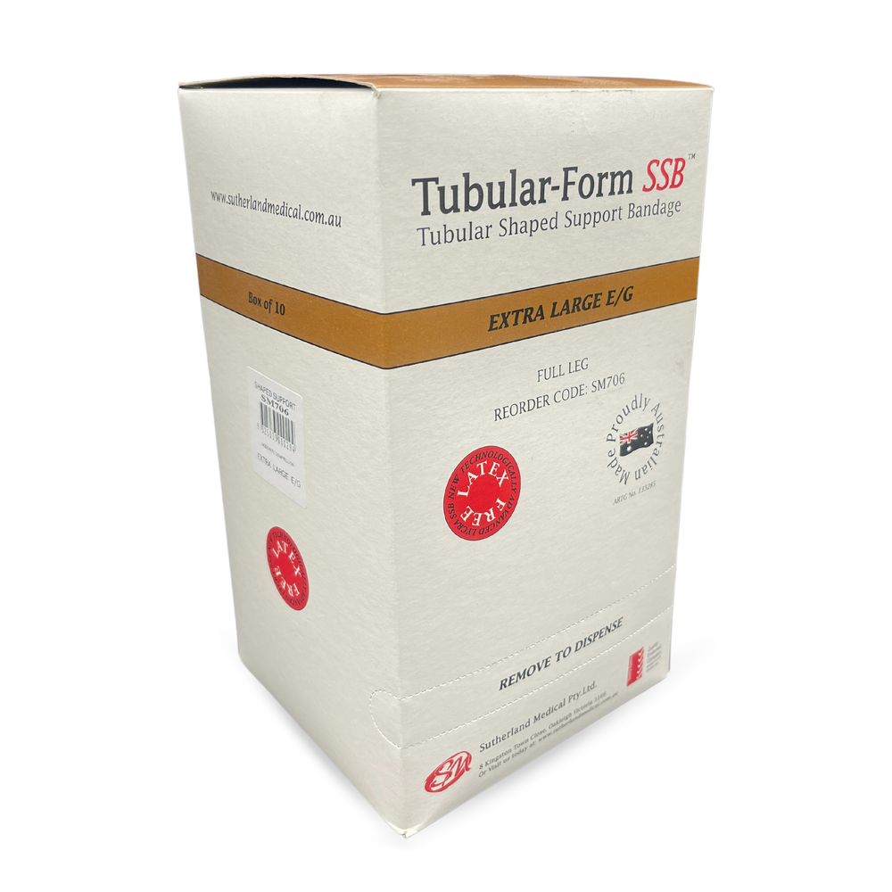 Tubular Form SSB (Shaped Support Bandage) long (Full Leg), Latex Free - All Sizes