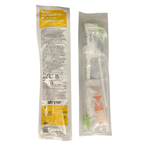 Sage Untreated Suction Toothbrush with Alcohol - Free Mouthwash and Mouth Moisturiser (6573X)