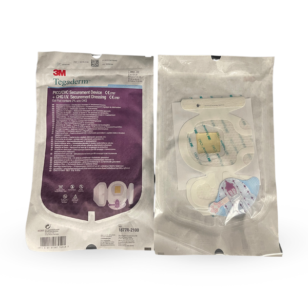 3M Tegaderm PICC / CVC Securement Device + CHG I.V. Securement Dressing 8.5x11.5cm (1877R-2100)