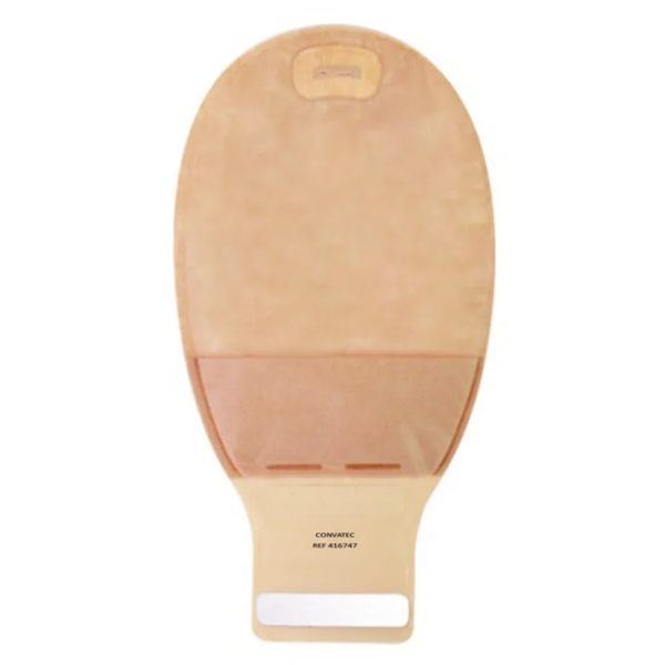 ConvaTec Esteem+ One-Piece Convex Drainable Pouch Medium Pre-Cut Durahesive With Filter 1-Sided Comfort Transparent, Box of 10 - All Sizes