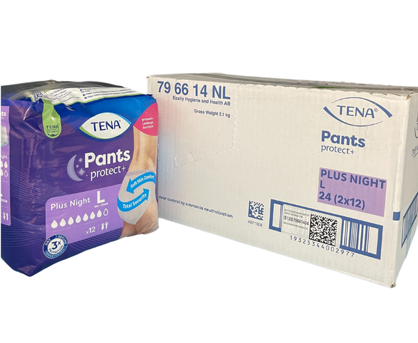 TENA Pants Plus Night, Protect+, Medium/ Large/ XLarge