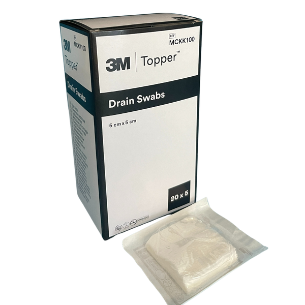 3M Topper Drain Sponge Sterile (5cm x 5cm / 10cm x 10cm)
