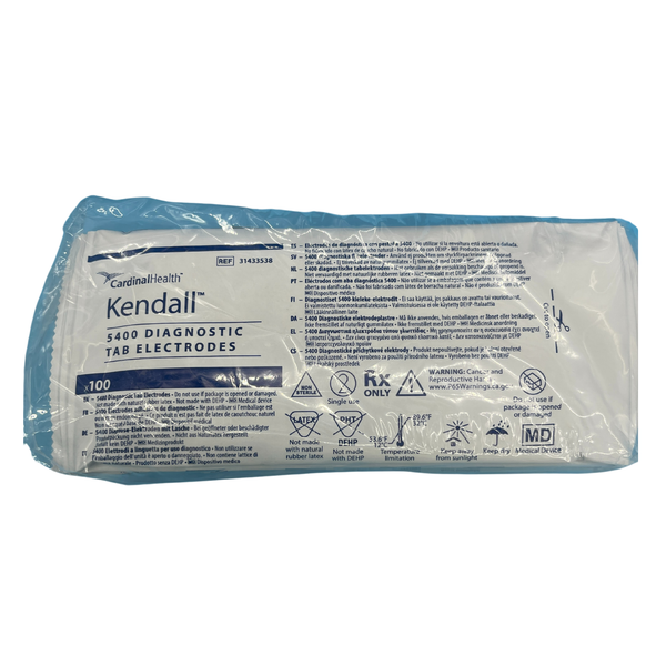 Kendall Q-Trace 5400 ECG Resting Tab Electrode, 23 x 25mm, 1000pcs/ Box (31433538-)