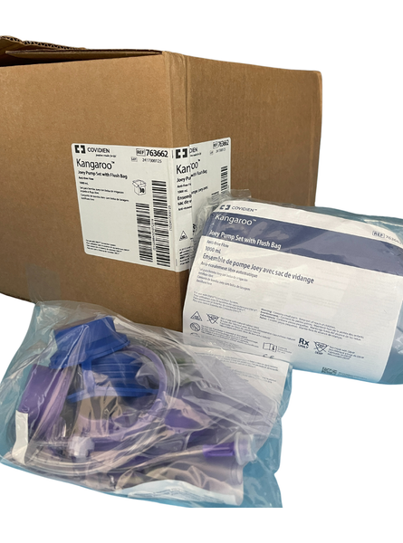 Covidien Kangaroo Joey Pump 1000mL Feed And Flush Set, Non-Sterile (763662)