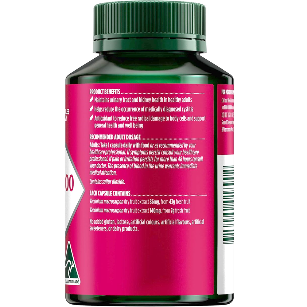 Natures Own High Strength Cranberry 50,000mg 90 Capsules