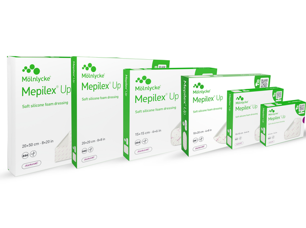 Molnlycke Mepilex Up Soft Silicone Foam Dressing - All Sizes