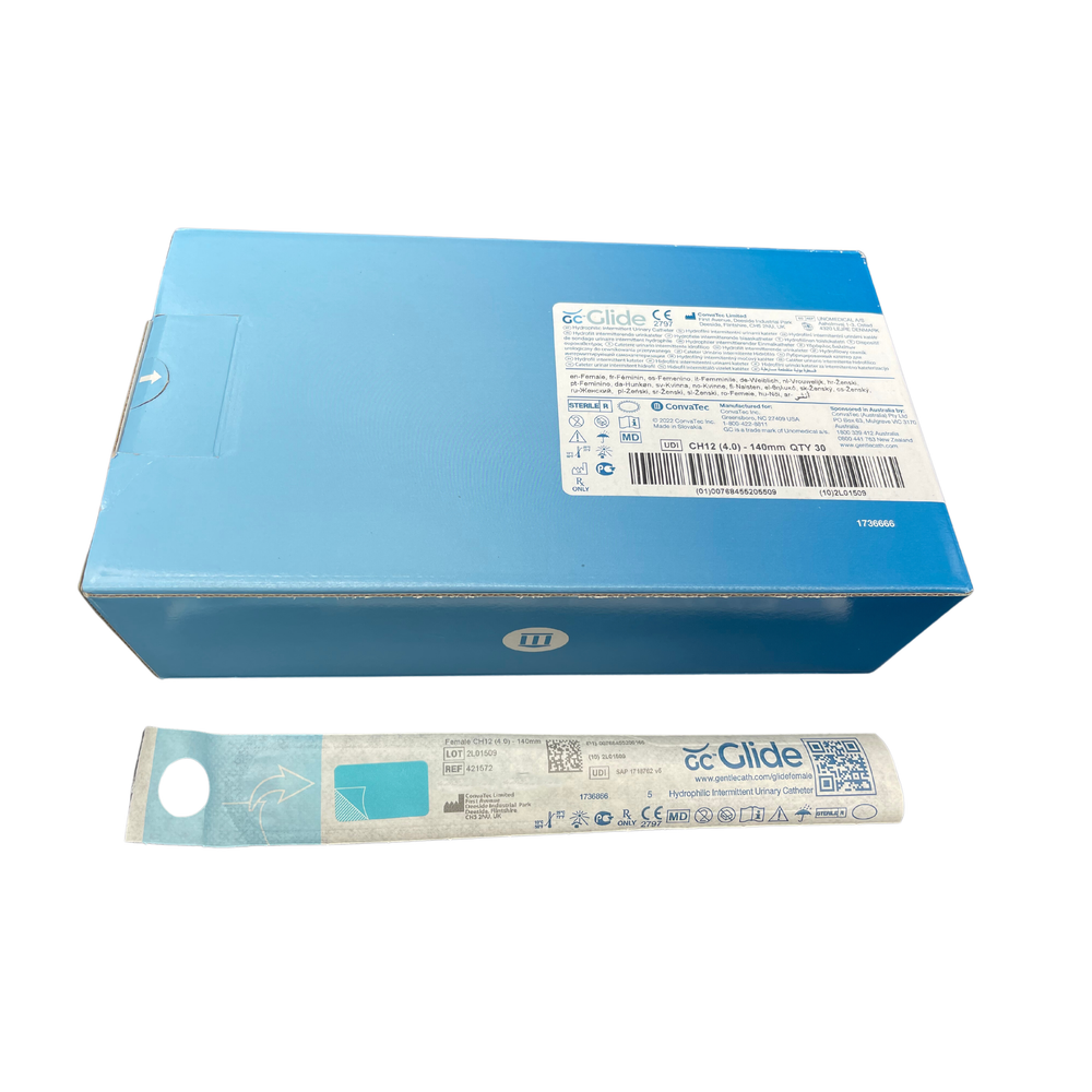 Convatec Gentlecath Glide Female Straight Tip Intermittent Hydrophilic Catheter - All Types