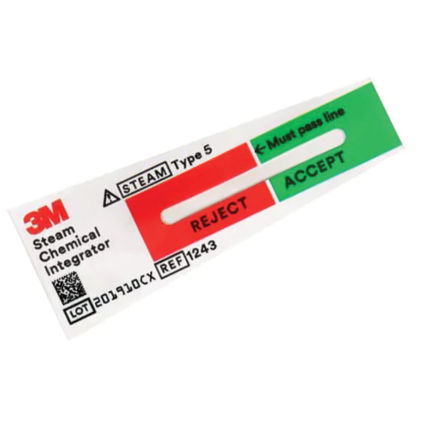 3M Comply Steam Steriliser Integrators, Box of 100 (1243B)