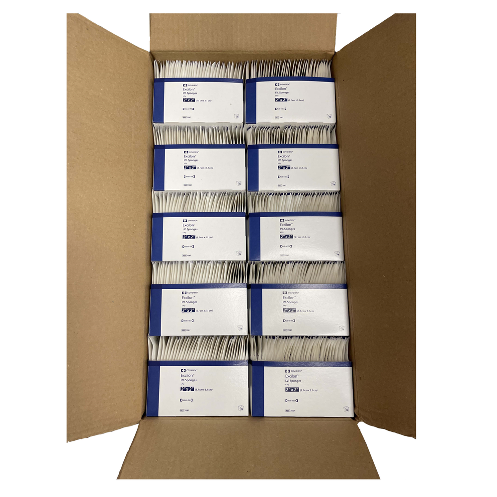 Covidien Kendall Excilon Drain Sponge 5.1cm x 5.1cm 2" Non