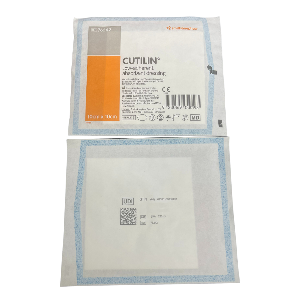 Cutilin Dressing 10cm x 10cm Non Adhesive Sterile 76242 100