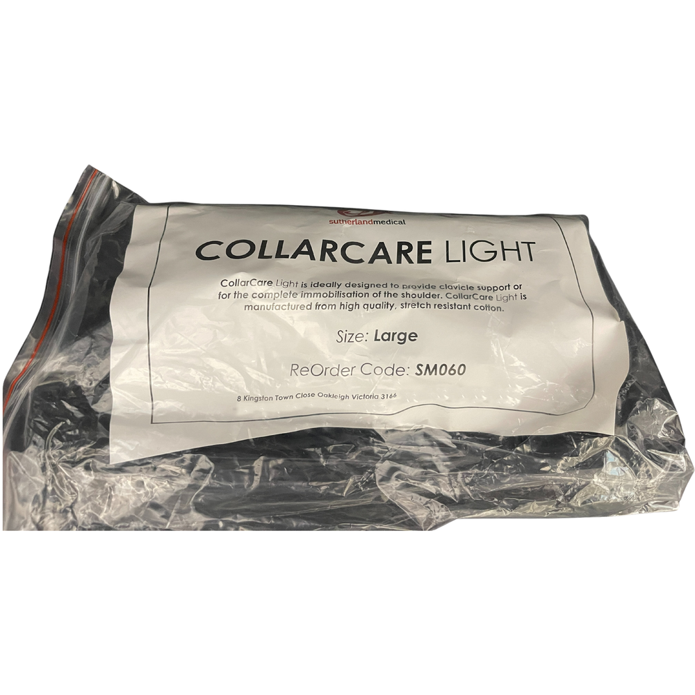 CollarCare Light Clavicle Support Arm Sling Black Box of 1