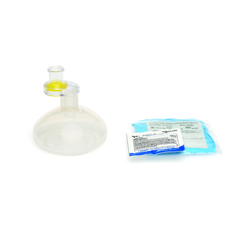 Laerdal Paediatric Pocket Mask With Gloves & Wipe, Poly Bag, Each (820054)