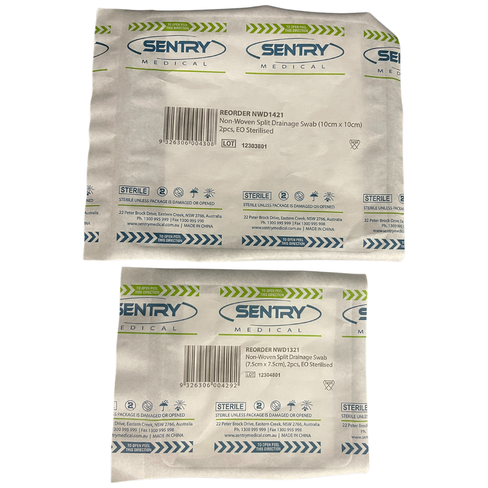 Sentry Non-Woven Split Drainage Swab | Medisa