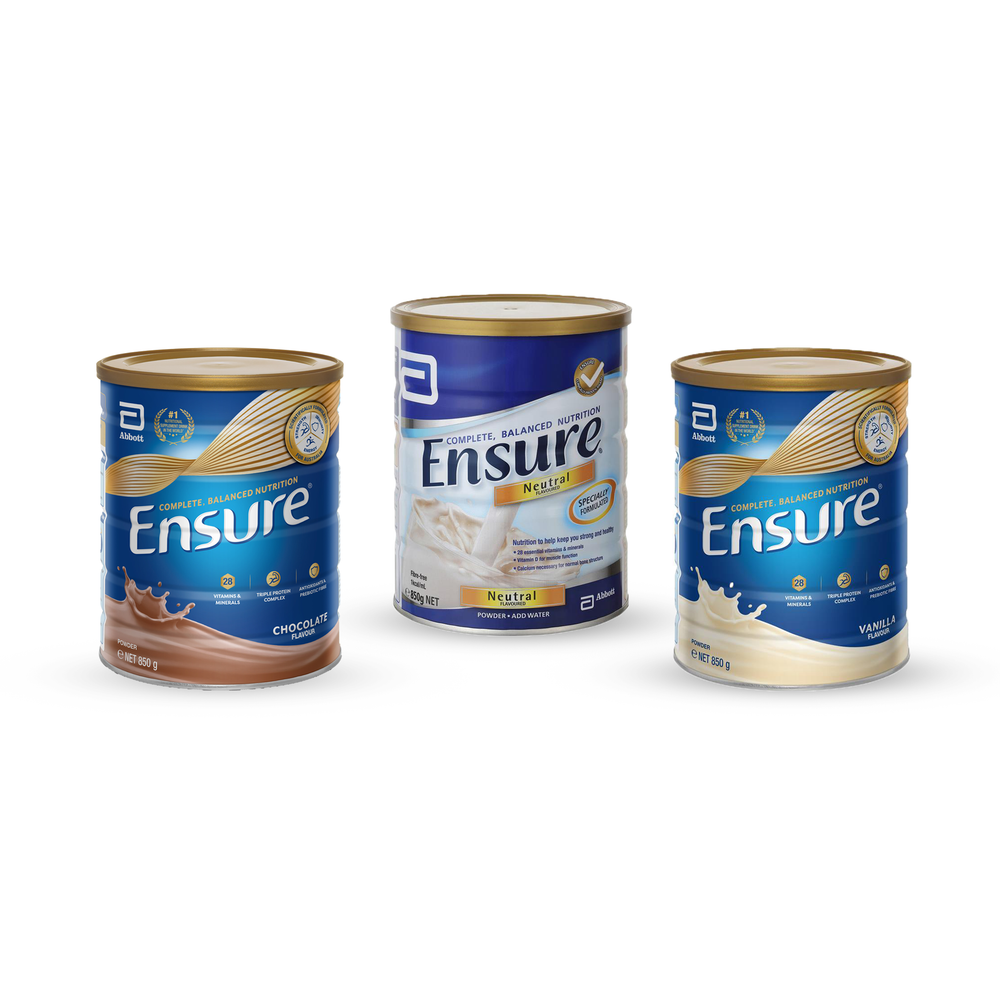 Ensure Powder Can, 850gm - Neutral, Vanilla, Chocolate