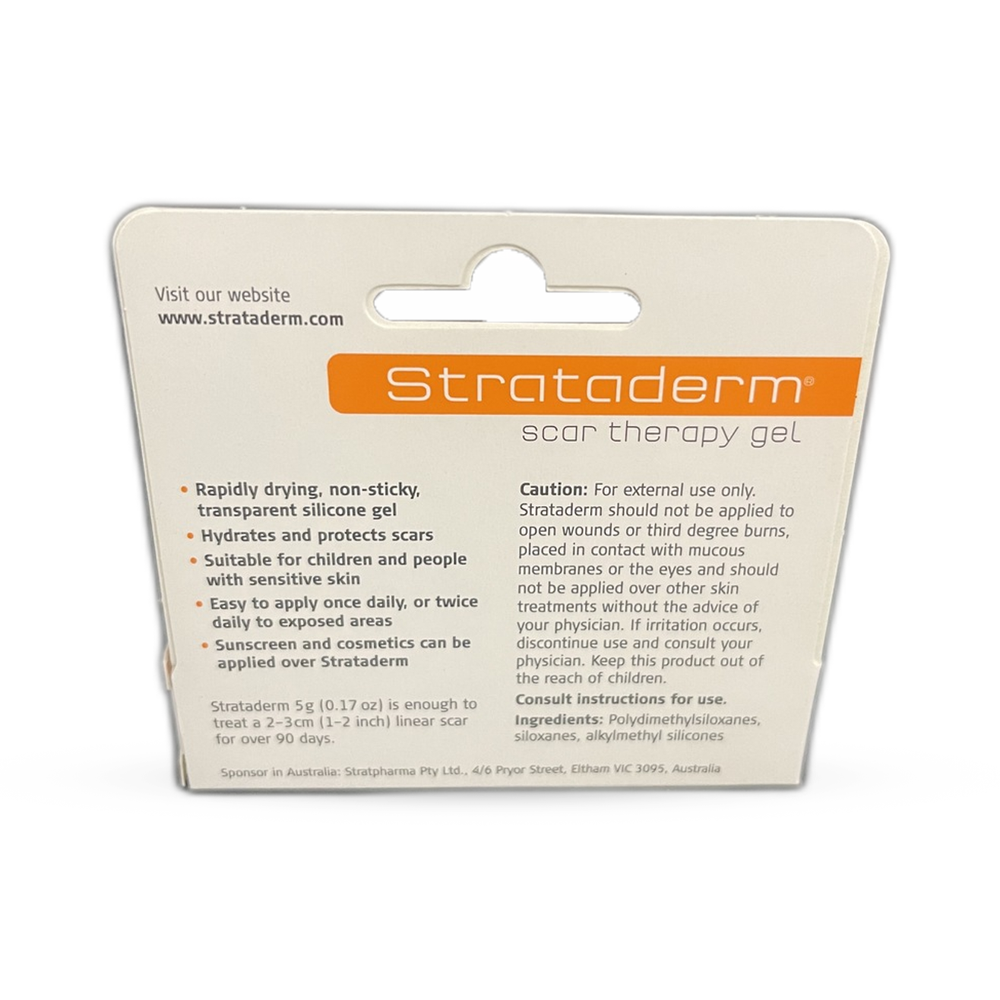 Strataderm Gel For Professional Scar Therapy 5G 5G Tube Sd005Auen