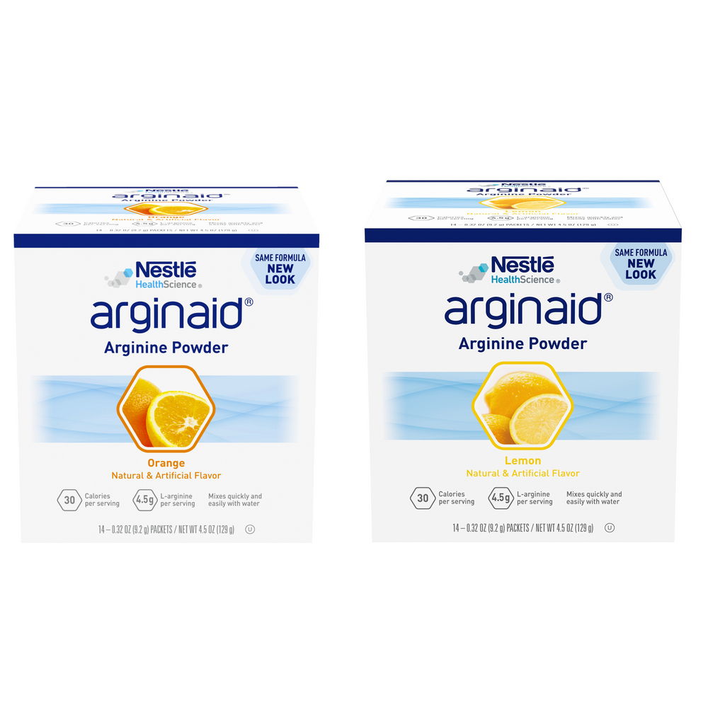 Nestle Arginaid Fat Free Arginine Powder 9.2g Sachets All Flavours