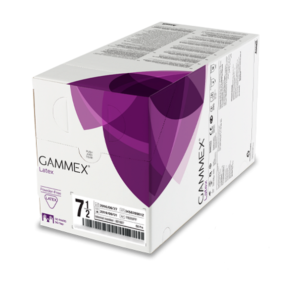 Gammex Latex Powder-Free Sterile Surgical Gloves - Box of 50