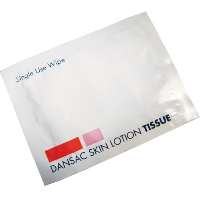 Dansac Dansac Skin Lotion Tissue Individual Wipes All Packaging