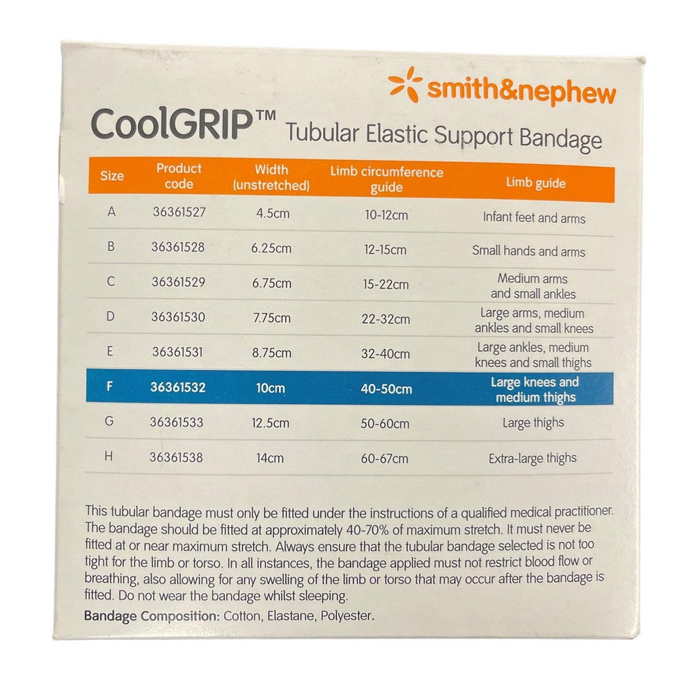 Smith & Nephew Coolgrip Tubular Elastic Support Bandage 10meter/roll