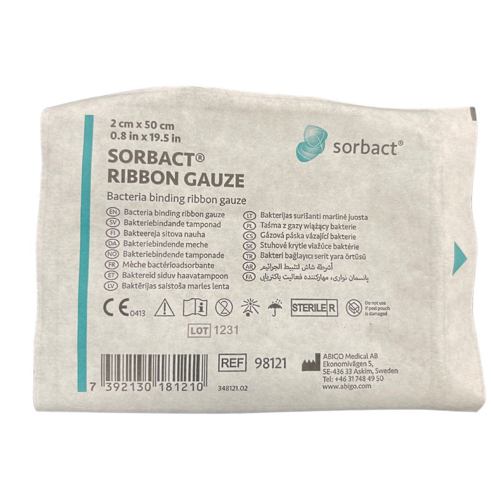 Cutimed Sorbact Ribbon Gauze 2Cm X 50Cm (72166-11)