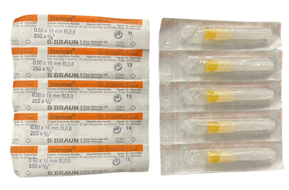 B. Braun Sterican Orange 25G x 5/8Inc 0.50 x 16