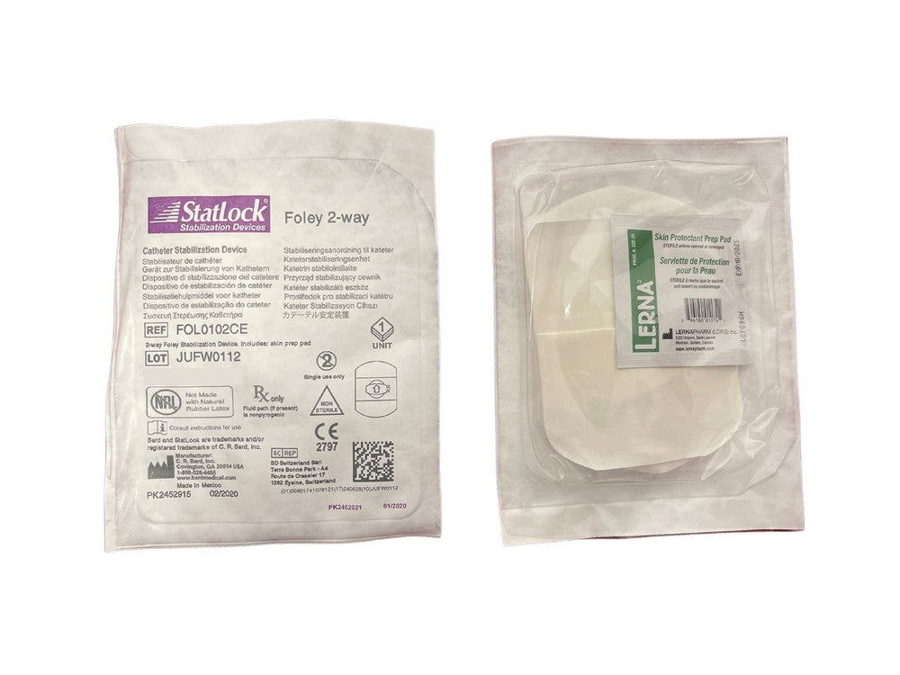 Large Foley Statlock Statlock Catheter Securement Device Foley 2 way Stabilization | Medisa