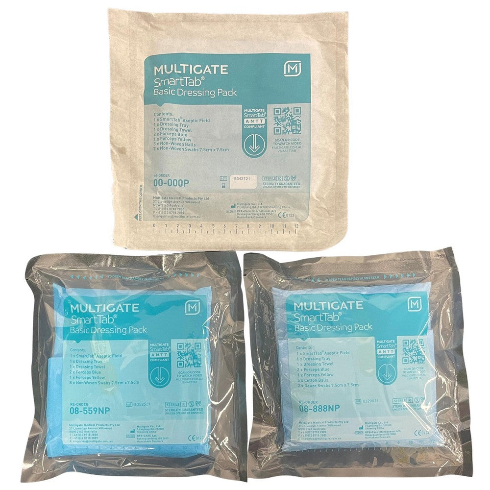 Multigate SmartTab Basic Dressing Pack Sterile Peel Packs Single Use