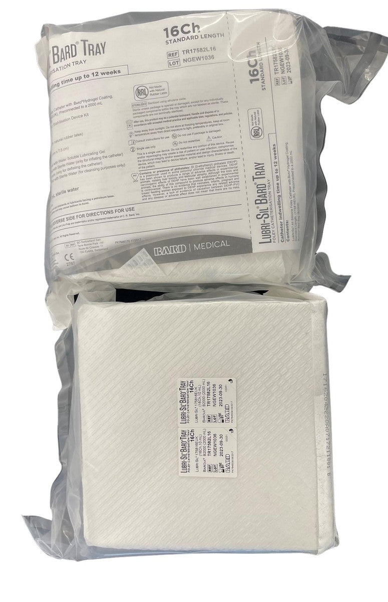 Bard Lubri Sil Catheterisation Kit Inc 2000Ml Drain Bag 16Fg