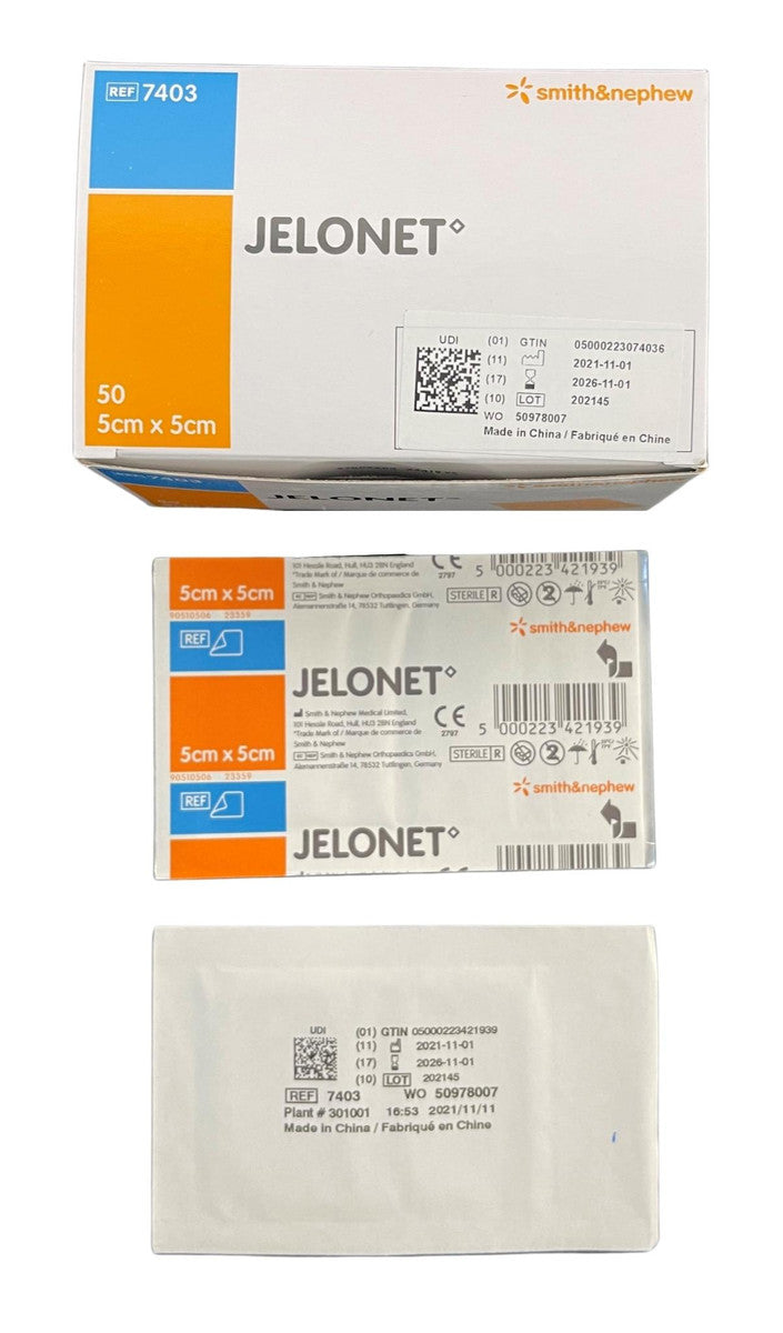 Smith & Nephew Jelonet Paraffin Gauze Dressing 5cmx5cm 7403 Each