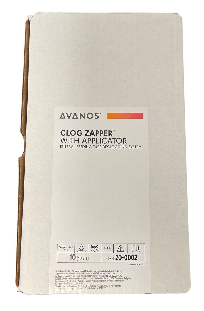 Avanos Clog Zapper Enteral Feeding Tube Declogging System