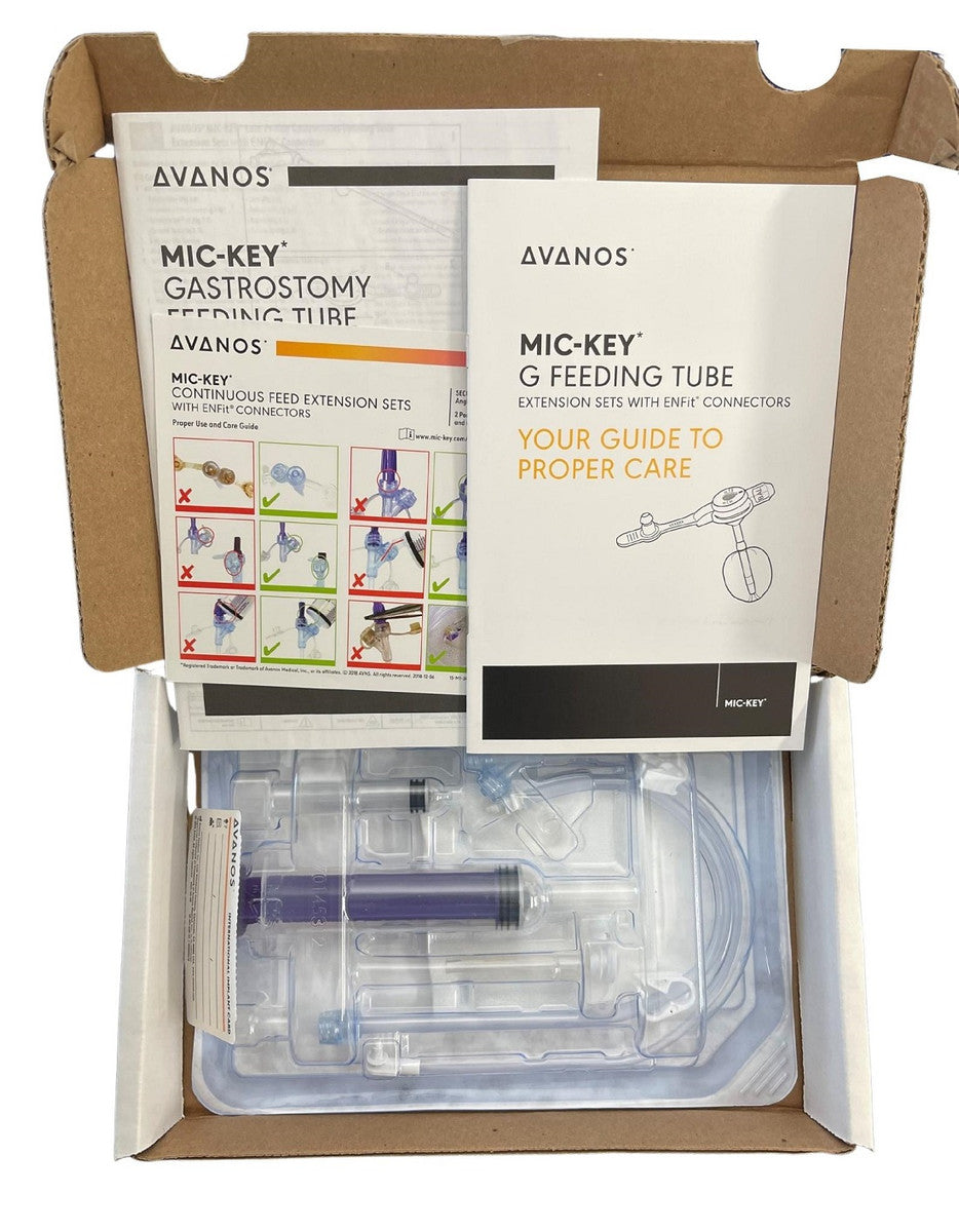 Avanos Mic Key Low Profile Balloon Gastrostomy Feeding Tube Extension