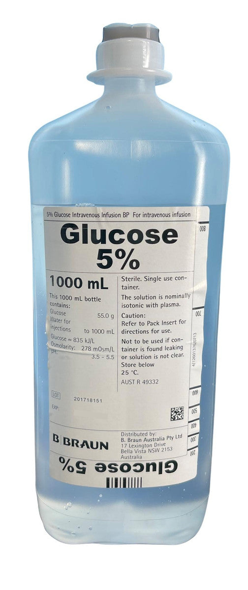 B. Braun Ecoflac Plus Glucose 5% All Volumes