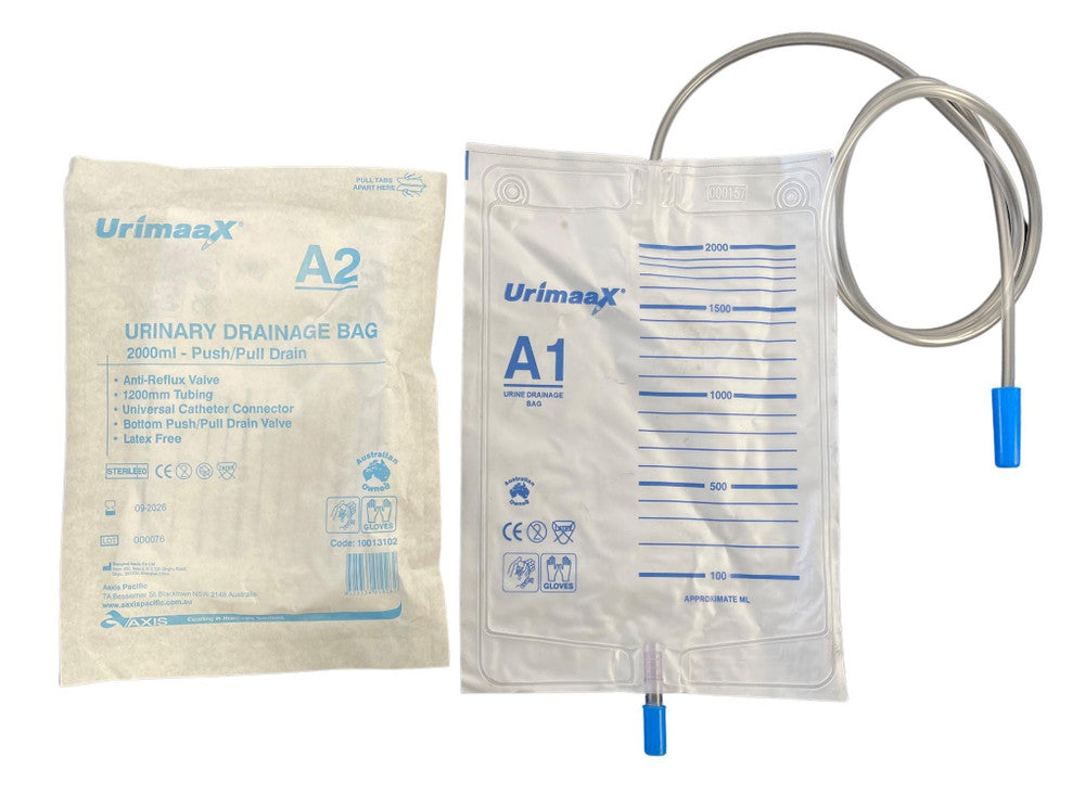 Aaxis Urimaax Drainage Bag B/Drain Push Pull 2000ml