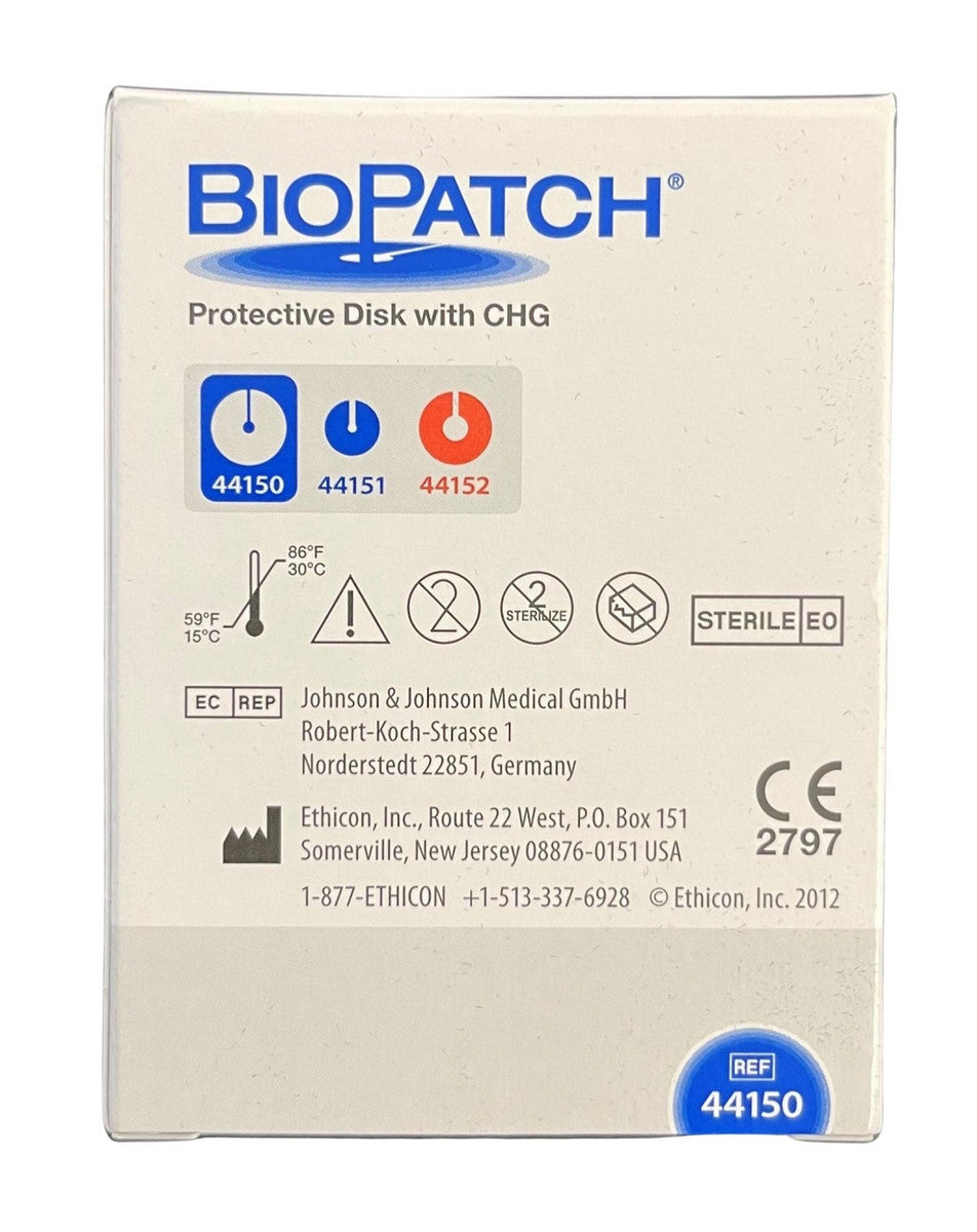 Ethicon Biopatch Antimicrobial Dressing 2.5cm / 4mm 44150 Each