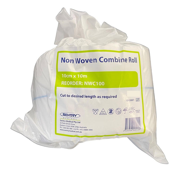 Sentry Medical Non-Woven Combine Roll 10cm x 10m (NWC100)