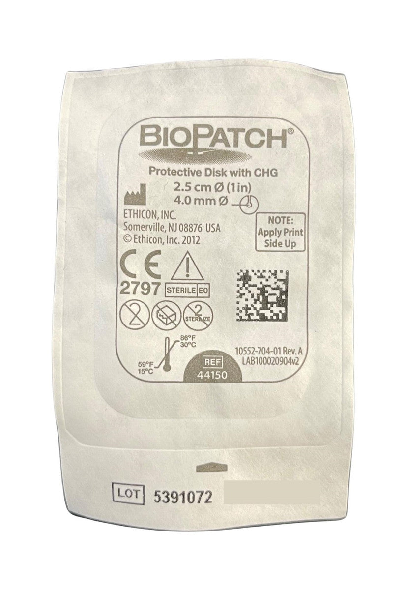 Ethicon Biopatch Antimicrobial Dressing 2.5cm / 4mm 44150 Each