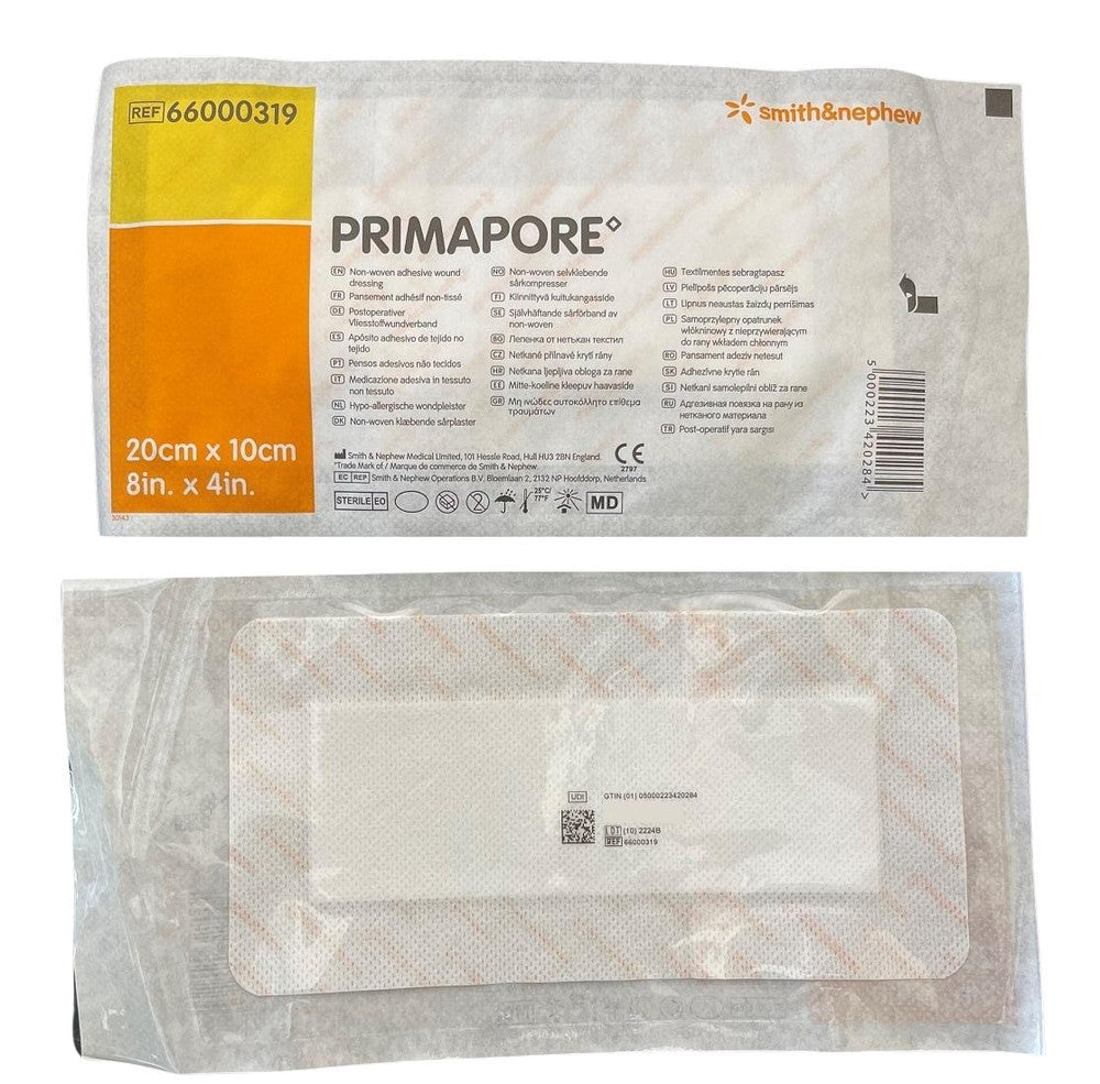 Smith & Nephew Primapore Dressing With Melolin Pad 20Cmx10Cm Pad