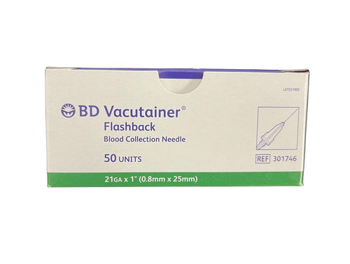 BD Vacutainer Flashback Blood Collection Needle 21G x 1