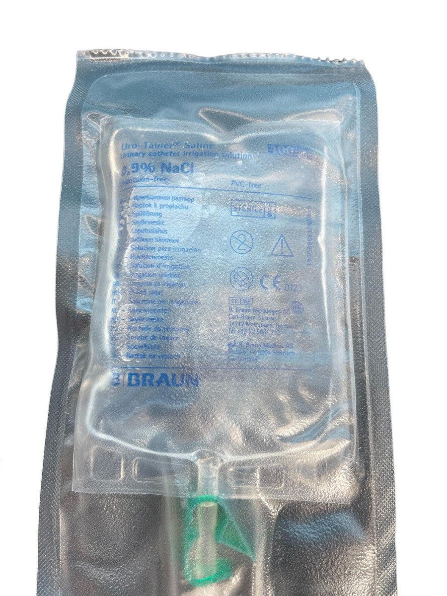 B. Braun Uro Tainer Sodium Chloride 100mL INT NaCl 0.9%