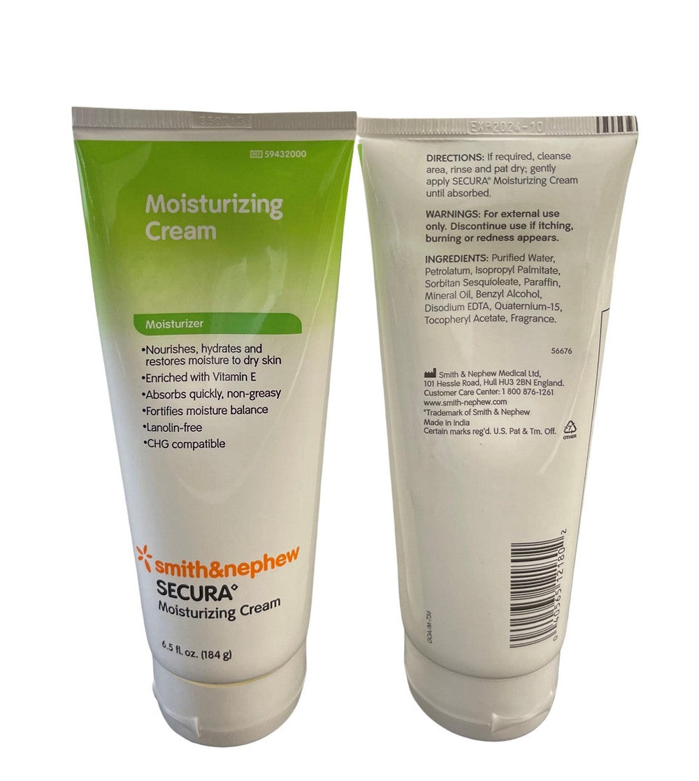 Smith & Nephew Secura Moisturizing Cream 184G Tube 59432000 Each