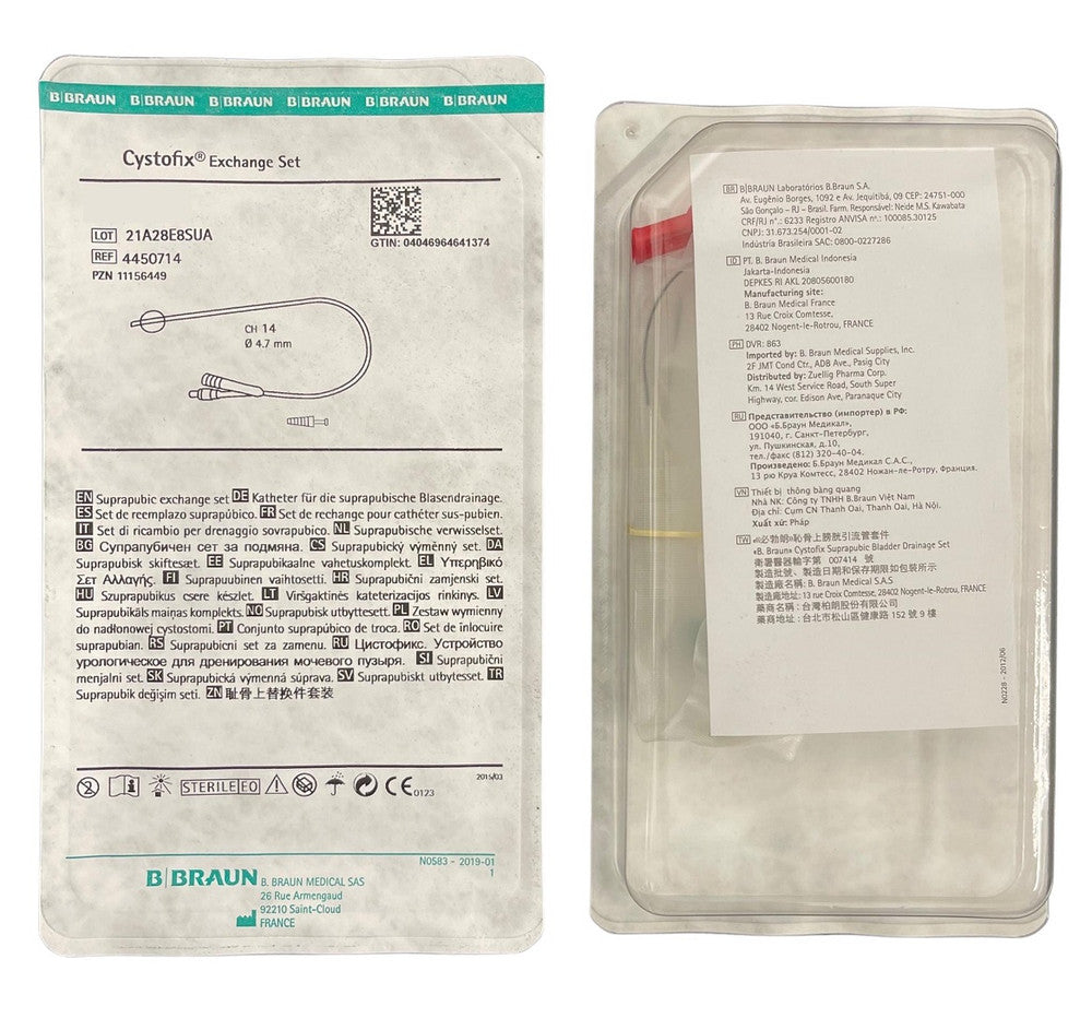 B. Braun Cystofix Suprapubic Catheter Without Guidewire 10ml Unisex 44cm