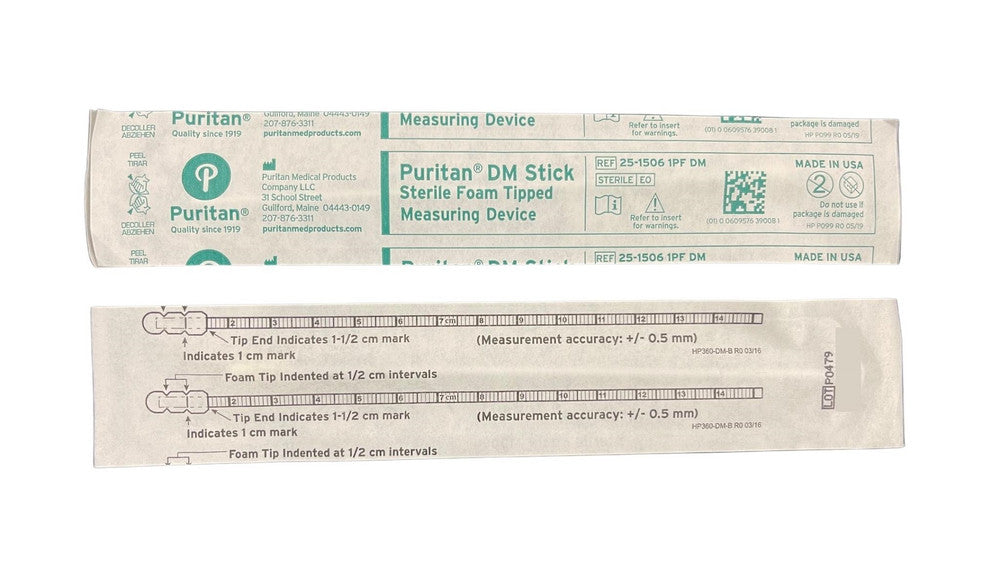 Puritan DM Stick Wound Depth Stick Sterile 6" 2515061PFDM Pack