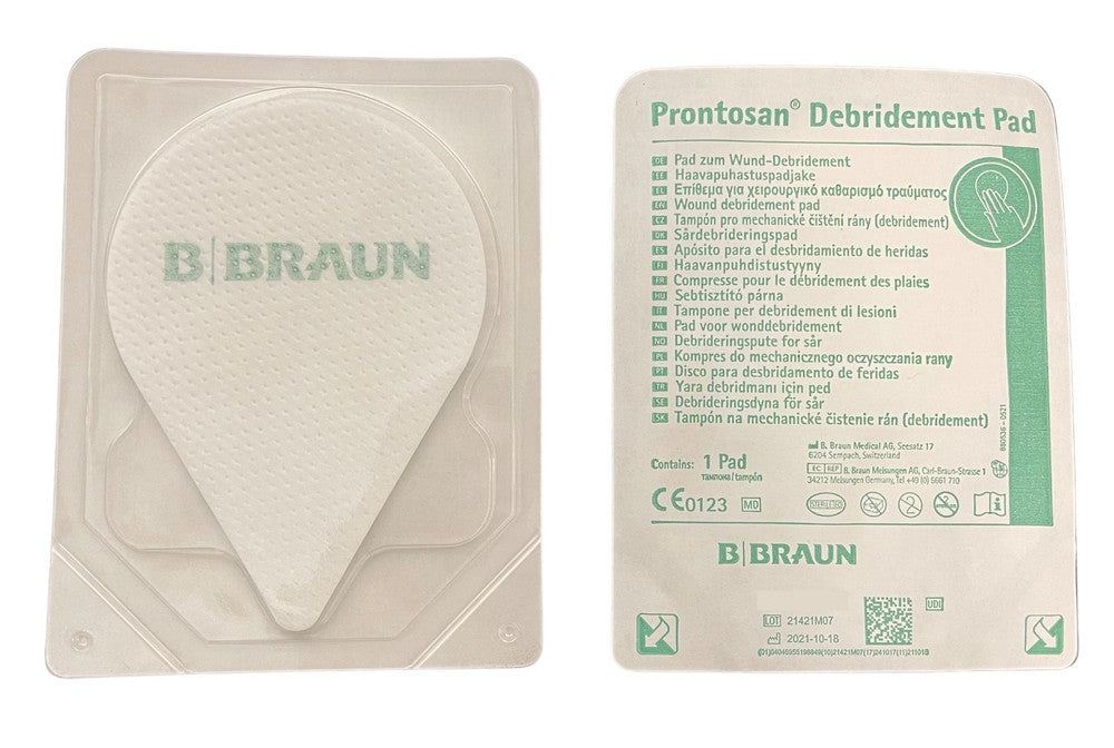 B. Braun Prontosan Debridement Pad 12.76 x 9.2cm All Packaging