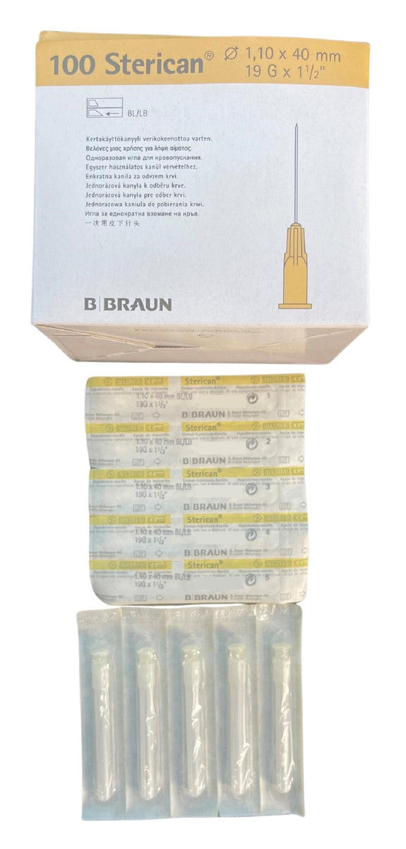 B. Braun Sterican Single Use Blood Sampling Needles Long Bevel