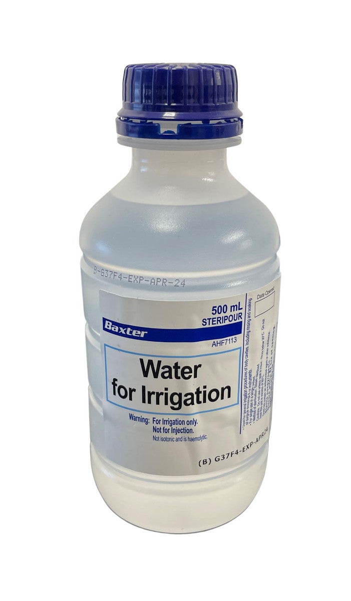 Baxter Water For Irrigation 500ml Bottle Loose AHF7113 Each