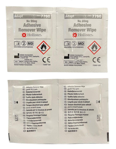Hollister Adapt No-sting Remover / Pretective Wipes - Box of 50