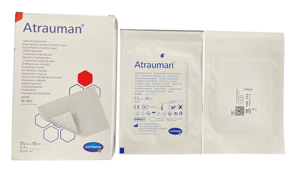 Hartmann Atrauman Non Adhesive Contact Layers Dressing Sterile All Sizes