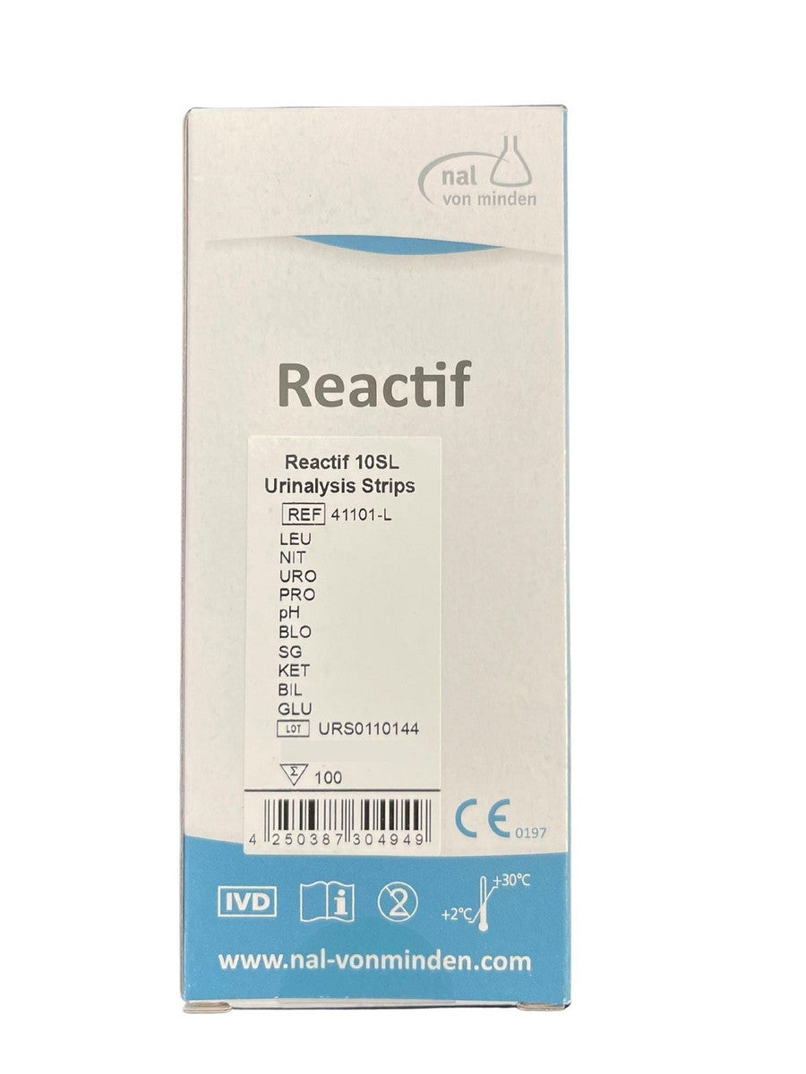 Reactif Urine Reagent Test Strips 10SG Box of 100