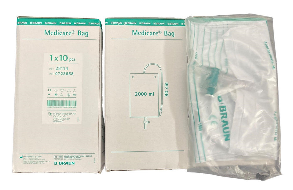 B. Braun Medicare Drainage Bag 2000ml 90cm Tube Non Sterile